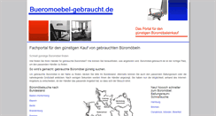 Desktop Screenshot of bueromoebel-gebraucht.de