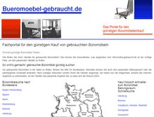 Tablet Screenshot of bueromoebel-gebraucht.de